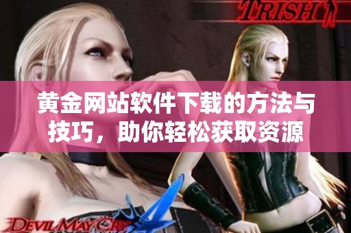 黄金网站软件下载的方法与技巧，助你轻松获取资源