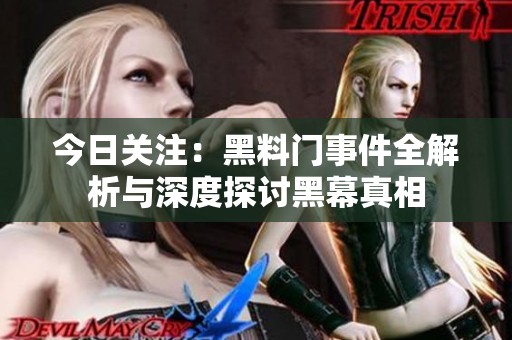 今日关注：黑料门事件全解析与深度探讨黑幕真相