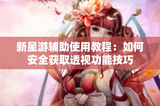 新星游辅助使用教程：如何安全获取透视功能技巧