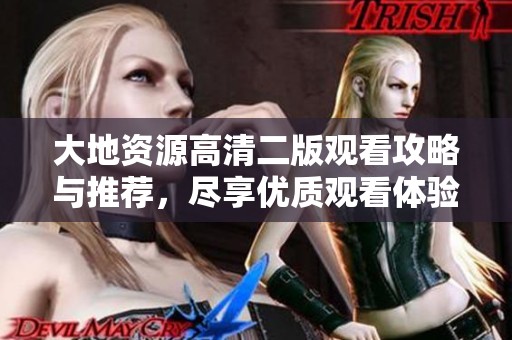 大地资源高清二版观看攻略与推荐，尽享优质观看体验