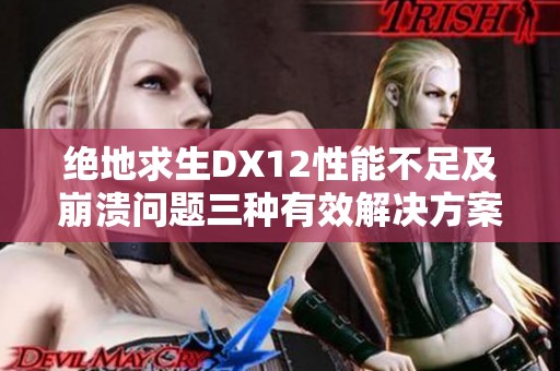 绝地求生DX12性能不足及崩溃问题三种有效解决方案分享