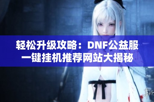 轻松升级攻略：DNF公益服一键挂机推荐网站大揭秘