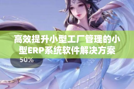 高效提升小型工厂管理的小型ERP系统软件解决方案