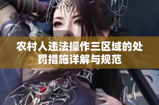 农村人违法操作三区域的处罚措施详解与规范