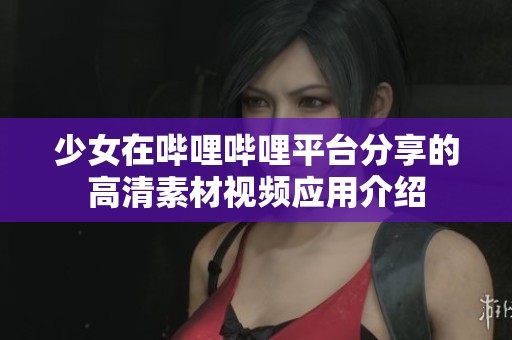 少女在哔哩哔哩平台分享的高清素材视频应用介绍