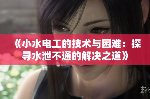 《小水电工的技术与困难：探寻水泄不通的解决之道》