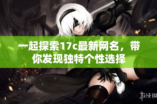一起探索17c最新网名，带你发现独特个性选择