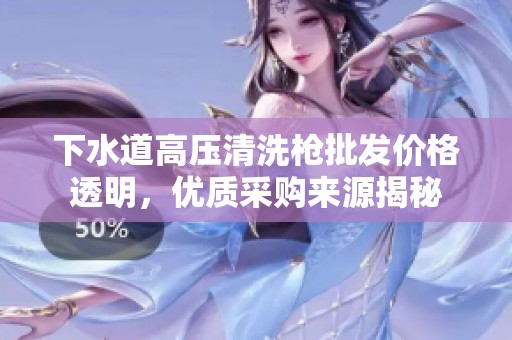 下水道高压清洗枪批发价格透明，优质采购来源揭秘
