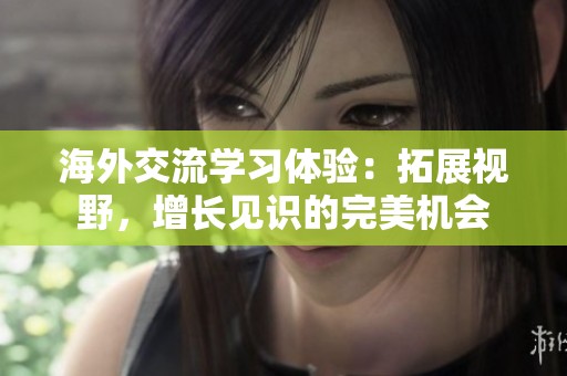 海外交流学习体验：拓展视野，增长见识的完美机会