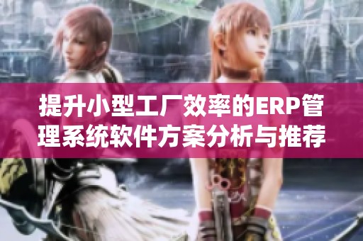 提升小型工厂效率的ERP管理系统软件方案分析与推荐