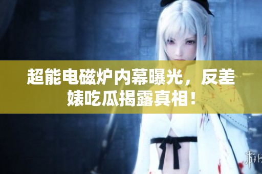 超能电磁炉内幕曝光，反差婊吃瓜揭露真相！