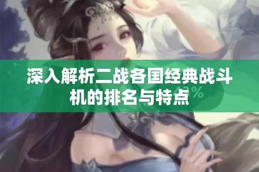 深入解析二战各国经典战斗机的排名与特点