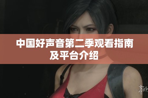 中国好声音第二季观看指南及平台介绍