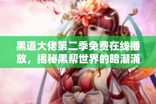 黑道大佬第二季免费在线播放，揭秘黑帮世界的暗潮涌动