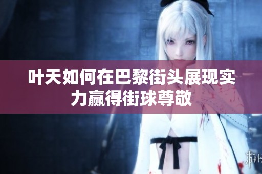 叶天如何在巴黎街头展现实力赢得街球尊敬