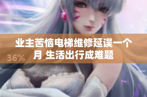 业主苦恼电梯维修延误一个月 生活出行成难题
