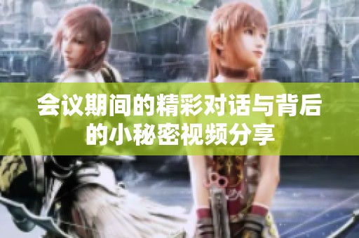 会议期间的精彩对话与背后的小秘密视频分享