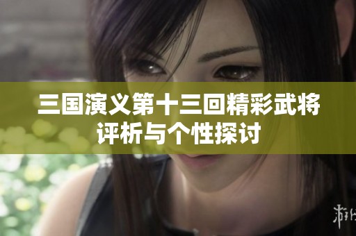 三国演义第十三回精彩武将评析与个性探讨