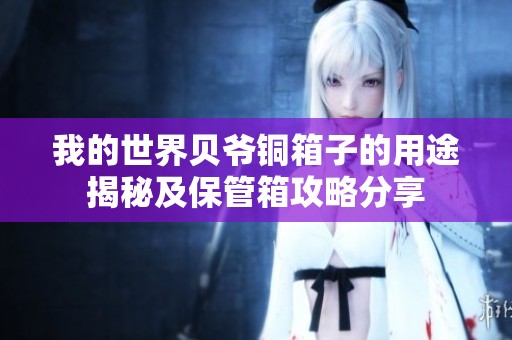 我的世界贝爷铜箱子的用途揭秘及保管箱攻略分享