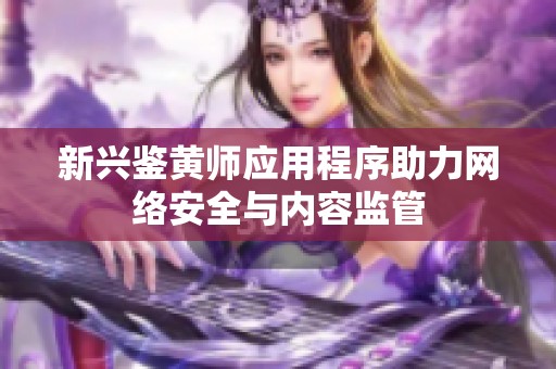 新兴鉴黄师应用程序助力网络安全与内容监管