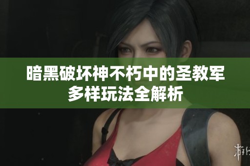 暗黑破坏神不朽中的圣教军多样玩法全解析