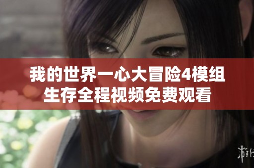 我的世界一心大冒险4模组生存全程视频免费观看