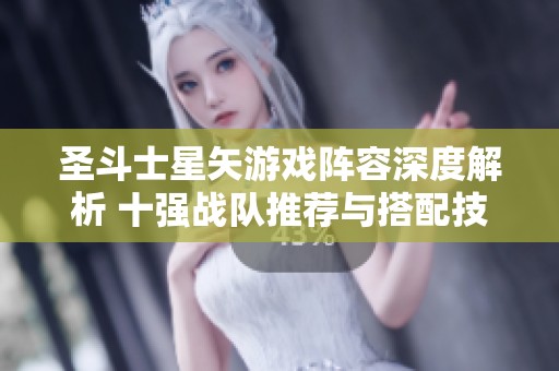 圣斗士星矢游戏阵容深度解析 十强战队推荐与搭配技巧