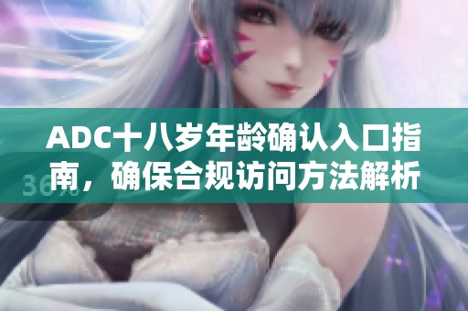 ADC十八岁年龄确认入口指南，确保合规访问方法解析