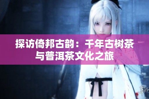 探访倚邦古韵：千年古树茶与普洱茶文化之旅