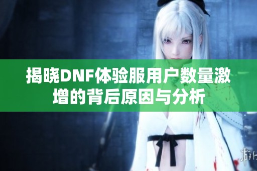 揭晓DNF体验服用户数量激增的背后原因与分析