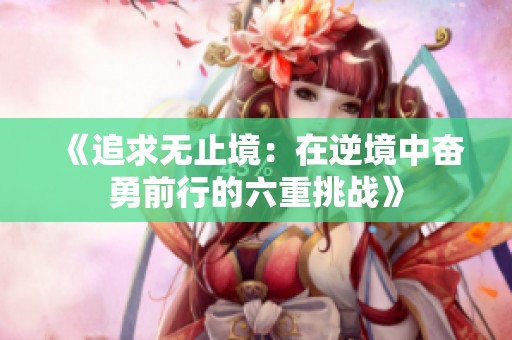 《追求无止境：在逆境中奋勇前行的六重挑战》