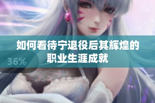 如何看待宁退役后其辉煌的职业生涯成就