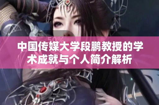 中国传媒大学段鹏教授的学术成就与个人简介解析