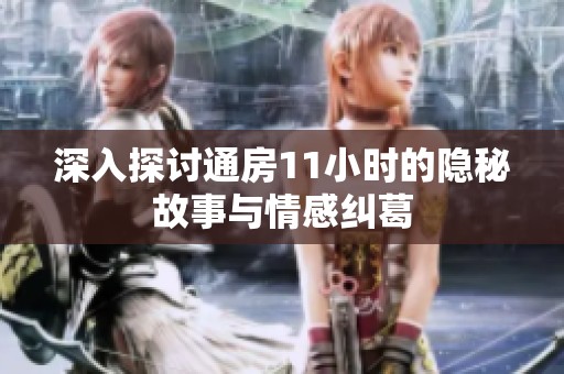 深入探讨通房11小时的隐秘故事与情感纠葛
