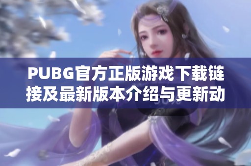 PUBG官方正版游戏下载链接及最新版本介绍与更新动态