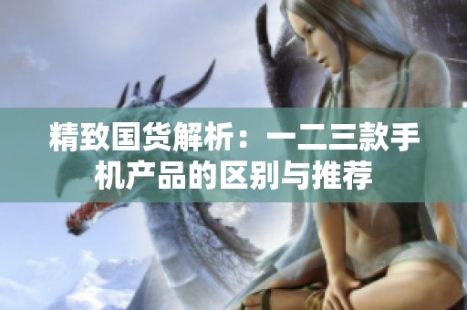 精致国货解析：一二三款手机产品的区别与推荐