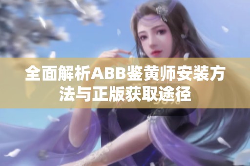 全面解析ABB鉴黄师安装方法与正版获取途径