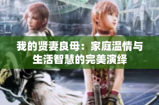 我的贤妻良母：家庭温情与生活智慧的完美演绎