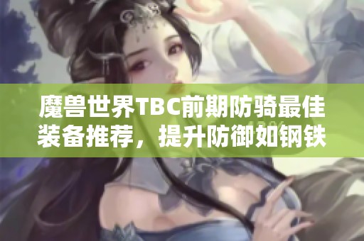 魔兽世界TBC前期防骑最佳装备推荐，提升防御如钢铁般坚固