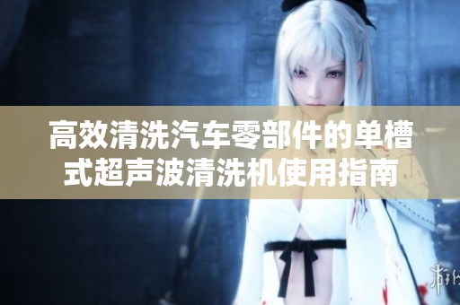 高效清洗汽车零部件的单槽式超声波清洗机使用指南