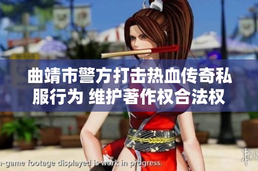 曲靖市警方打击热血传奇私服行为 维护著作权合法权益