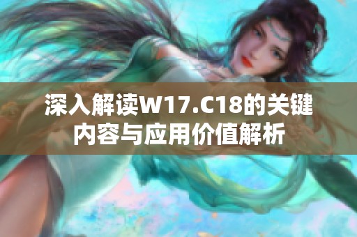 深入解读W17.C18的关键内容与应用价值解析