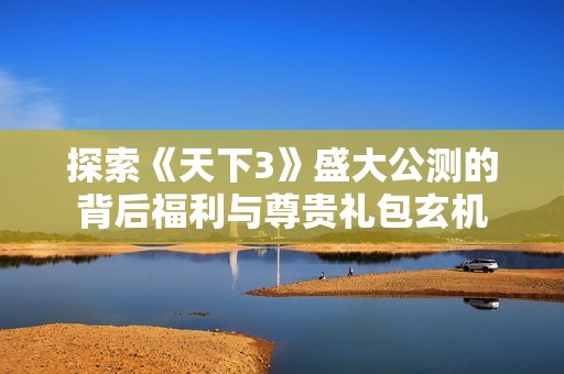 探索《天下3》盛大公测的背后福利与尊贵礼包玄机