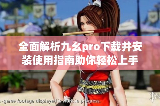 全面解析九幺pro下载并安装使用指南助你轻松上手